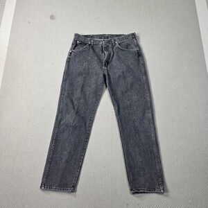 Wrangler Authentic Jeans Men's 36x30 Charcoal Wash Straight Leg Denim vtg usa‎